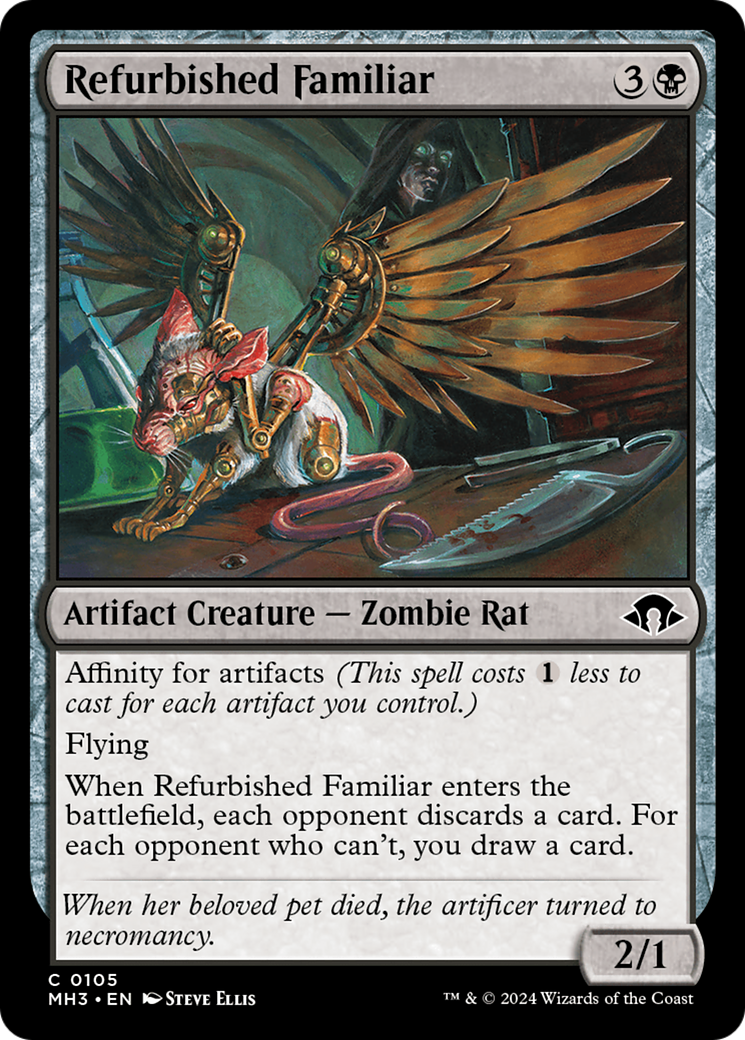 Refurbished Familiar (MH3-105) - Modern Horizons 3 Foil - Premium MTG Single from Wizards of the Coast - Just $0.36! Shop now at Game Crave Tournament Store