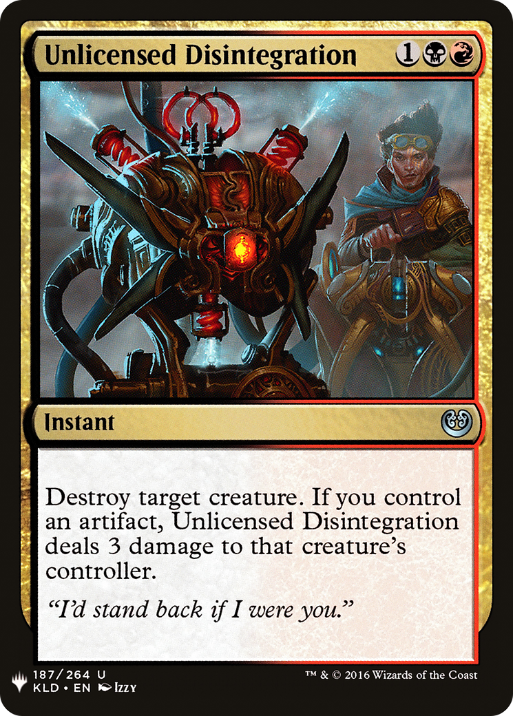 Unlicensed Disintegration (MB1-1503) - Mystery Booster