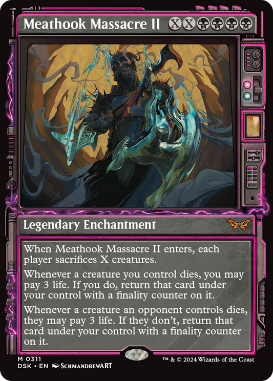 Meathook Massacre II (DSK-311) - Duskmourn: House of Horror: (Showcase) Foil - Premium MTG Single from Wizards of the Coast - Just $3.09! Shop now at Game Crave Tournament Store