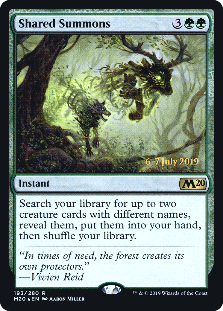 Shared Summons (PM20-193S) - Core Set 2020 Promos Foil