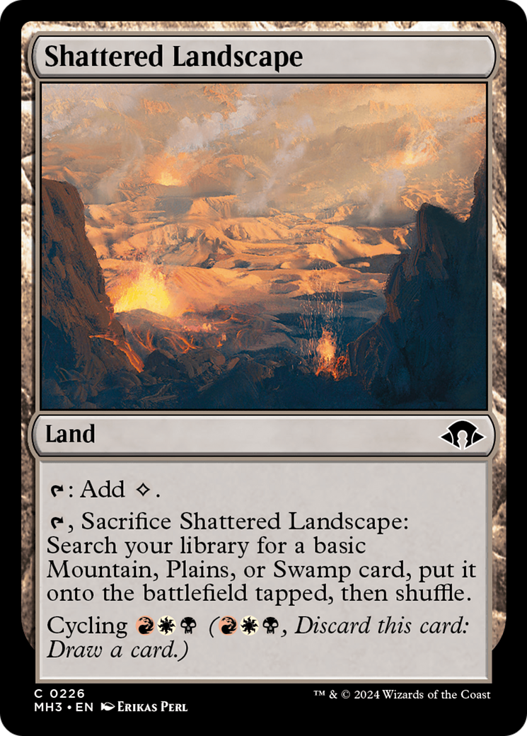 Shattered Landscape (MH3-226) - Modern Horizons 3 Foil - Premium MTG Single from Wizards of the Coast - Just $0.85! Shop now at Game Crave Tournament Store