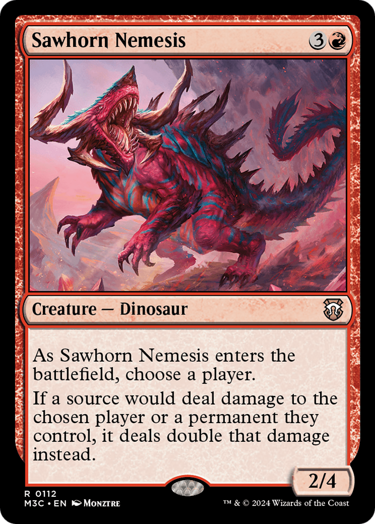 Sawhorn Nemesis (M3C-112) - Modern Horizons 3 Commander Foil - Premium MTG Single from Wizards of the Coast - Just $0.26! Shop now at Game Crave Tournament Store