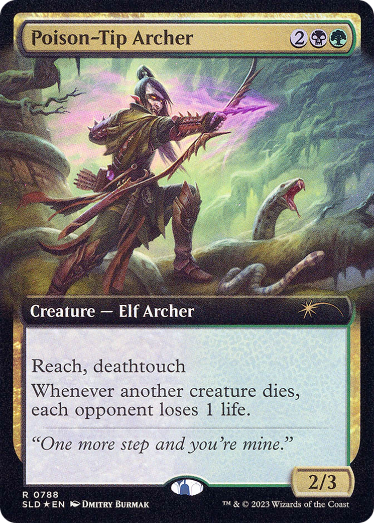 Poison-Tip Archer (SLD-788) - Secret Lair Drop: (Extended Art) Foil - Premium MTG Single from Wizards of the Coast - Just $1.44! Shop now at Game Crave Tournament Store