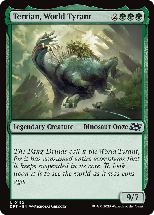 Terrian, World Tyrant (DFT-182) - Aetherdrift Foil - Premium MTG Single from Wizards of the Coast - Just $0.08! Shop now at Game Crave Tournament Store
