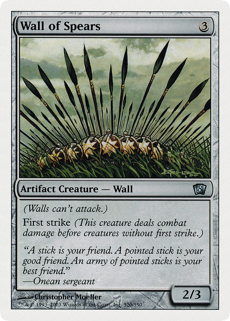 Wall of Spears (8ED-320) - 8th Edition