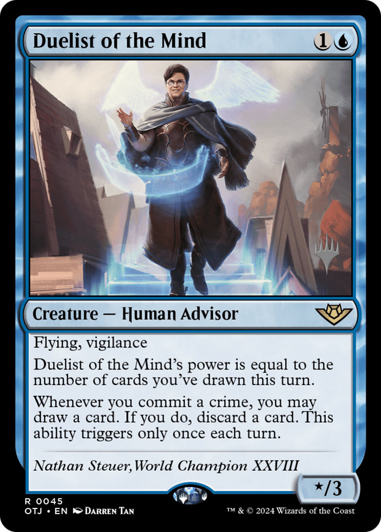 Duelist of the Mind (POTJ-45P) - Outlaws of Thunder Junction Promos Foil - Premium MTG Single from Wizards of the Coast - Just $1.81! Shop now at Game Crave Tournament Store