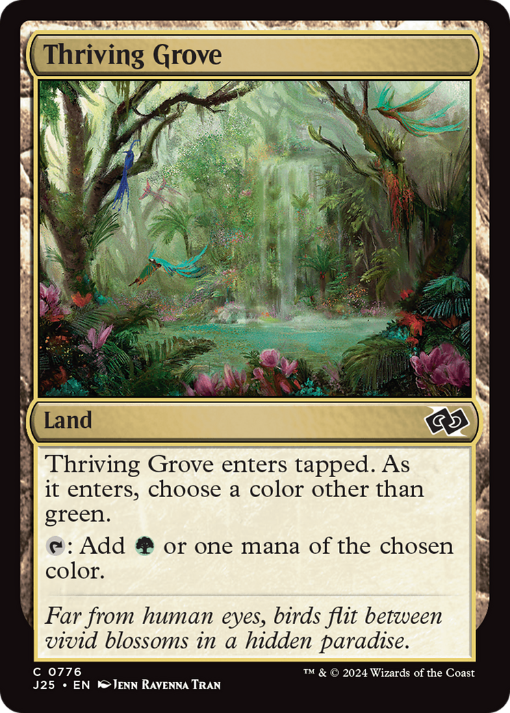 Thriving Grove (J25-776) - Foundations Jumpstart - Premium MTG Single from Wizards of the Coast - Just $0.25! Shop now at Game Crave Tournament Store