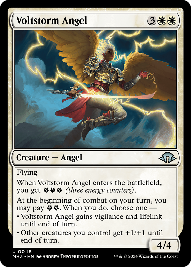 Voltstorm Angel (MH3-046) - Modern Horizons 3 - Premium MTG Single from Wizards of the Coast - Just $0.25! Shop now at Game Crave Tournament Store
