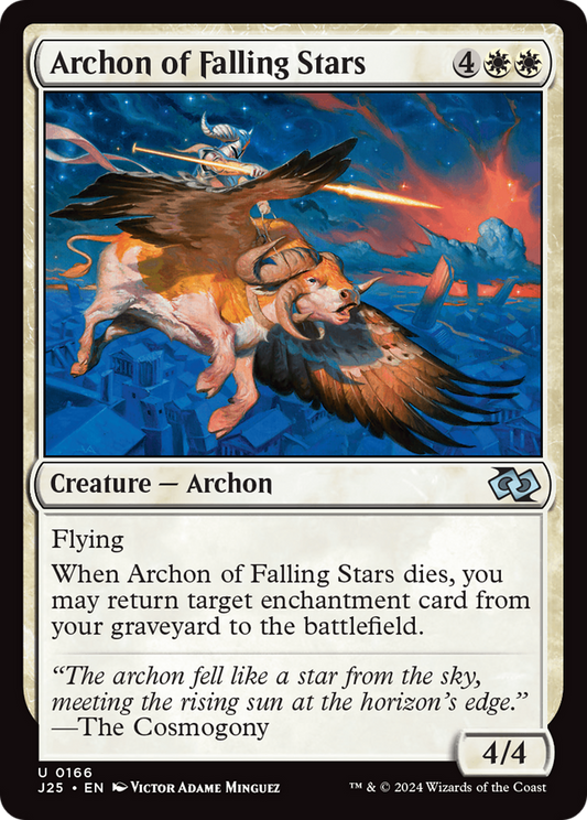 Archon of Falling Stars (J25-166) - Foundations Jumpstart - Premium MTG Single from Wizards of the Coast - Just $0.25! Shop now at Game Crave Tournament Store