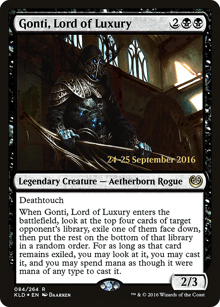 Gonti, Lord of Luxury (PKLD-84S) - Kaladesh Promos Foil