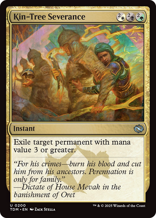 Kin-Tree Severance (TDM-200) - Tarkir: Dragonstorm Foil - Premium MTG Single from Wizards of the Coast - Just $0.08! Shop now at Game Crave Tournament Store
