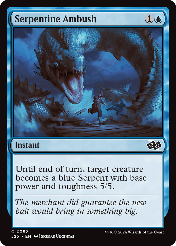 Serpentine Ambush (J25-352) - Foundations Jumpstart - Premium MTG Single from Wizards of the Coast - Just $0.25! Shop now at Game Crave Tournament Store