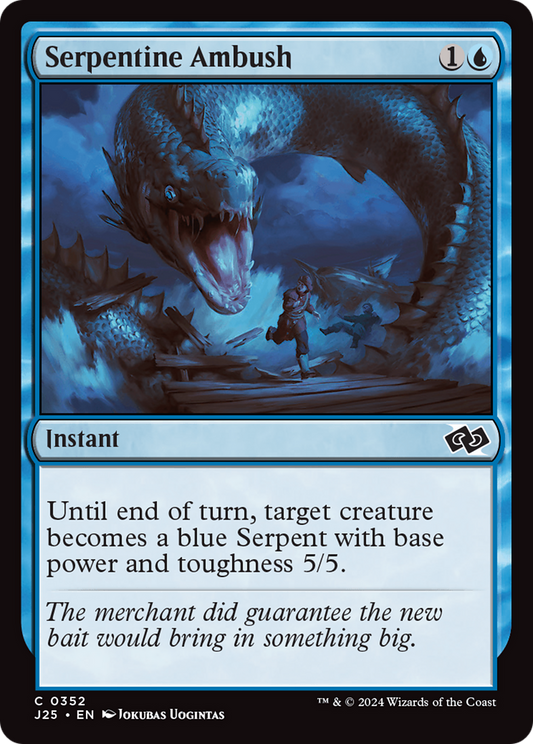 Serpentine Ambush (J25-352) - Foundations Jumpstart - Premium MTG Single from Wizards of the Coast - Just $0.25! Shop now at Game Crave Tournament Store