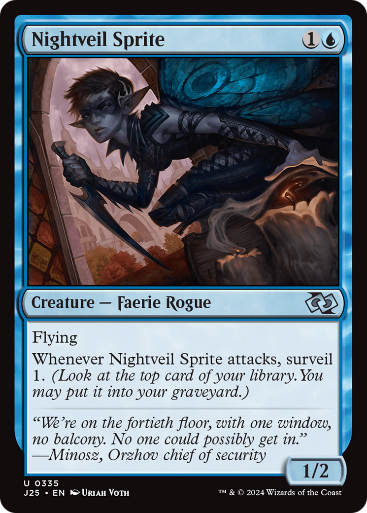 Nightveil Sprite (J25-335) - Foundations Jumpstart - Premium MTG Single from Wizards of the Coast - Just $0.25! Shop now at Game Crave Tournament Store