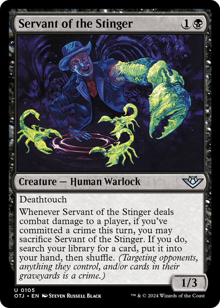 Servant of the Stinger (OTJ-105) - Outlaws of Thunder Junction Foil - Premium MTG Single from Wizards of the Coast - Just $0.25! Shop now at Game Crave Tournament Store
