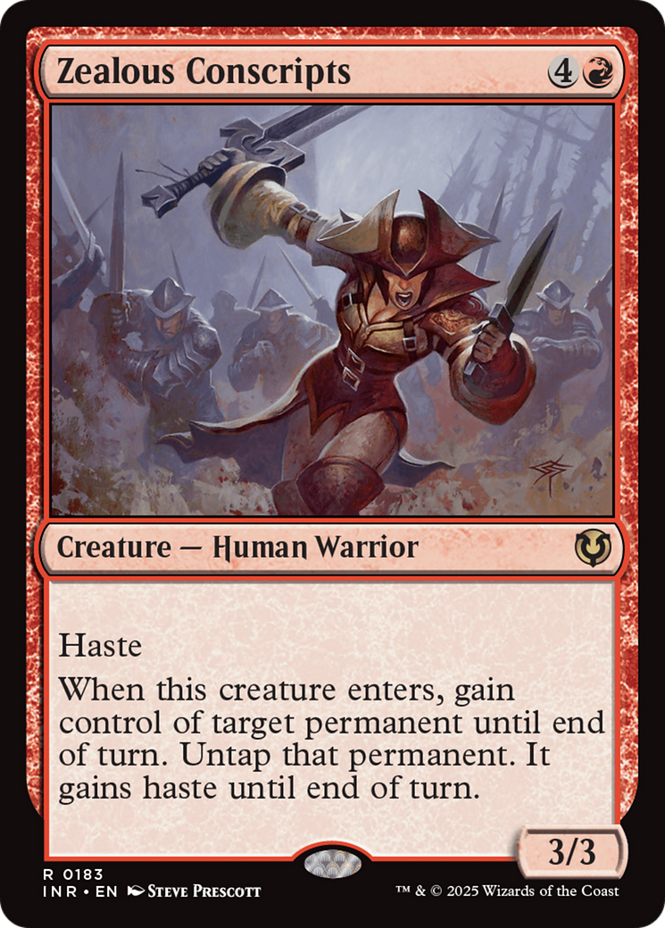 Zealous Conscripts (-183) - Innistrad Remastered - Premium MTG Single from Wizards of the Coast - Just $0.25! Shop now at Game Crave Tournament Store