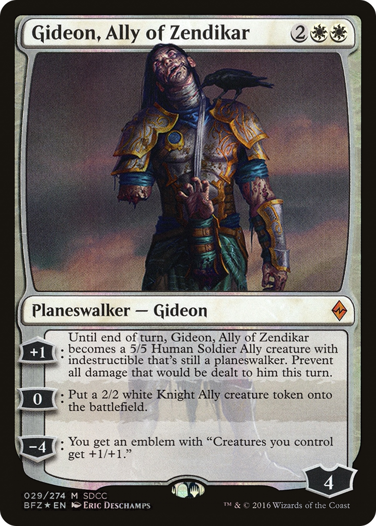 Gideon, Ally of Zendikar (PS16-029) - San Diego Comic-Con 2016 Foil