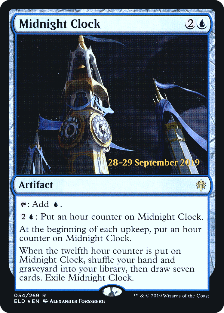Midnight Clock (PELD-54S) - Throne of Eldraine Promos Foil