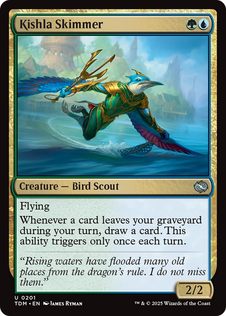 Kishla Skimmer (TDM-201) - Tarkir: Dragonstorm Foil - Premium MTG Single from Wizards of the Coast - Just $0.09! Shop now at Game Crave Tournament Store