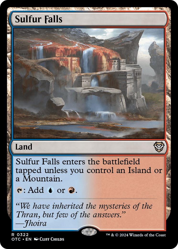 Sulfur Falls (OTC-322) - Outlaws of Thunder Junction Commander - Premium MTG Single from Wizards of the Coast - Just $0.48! Shop now at Game Crave Tournament Store