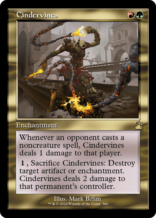 Cindervines (RVR-360) - Ravnica Remastered - Premium MTG Single from Wizards of the Coast - Just $0.25! Shop now at Game Crave Tournament Store