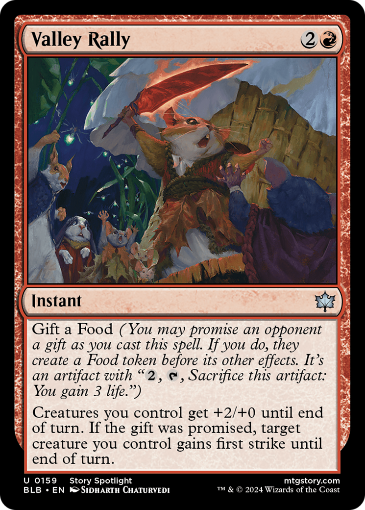Valley Rally (BLB-159) - Bloomburrow Foil - Premium MTG Single from Wizards of the Coast - Just $0.26! Shop now at Game Crave Tournament Store