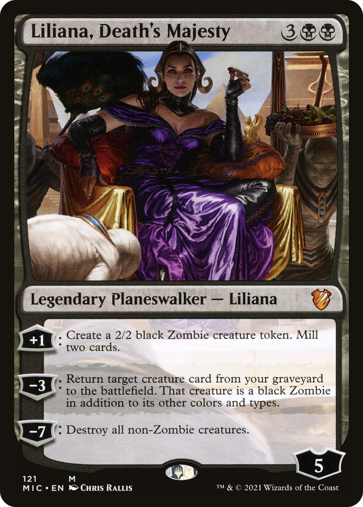 Liliana, Death's Majesty (MIC-121) - Midnight Hunt Commander - Premium MTG Single from Wizards of the Coast - Just $0.28! Shop now at Game Crave Tournament Store