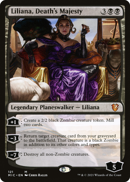 Liliana, Death's Majesty (MIC-121) - Midnight Hunt Commander - Premium MTG Single from Wizards of the Coast - Just $0.28! Shop now at Game Crave Tournament Store