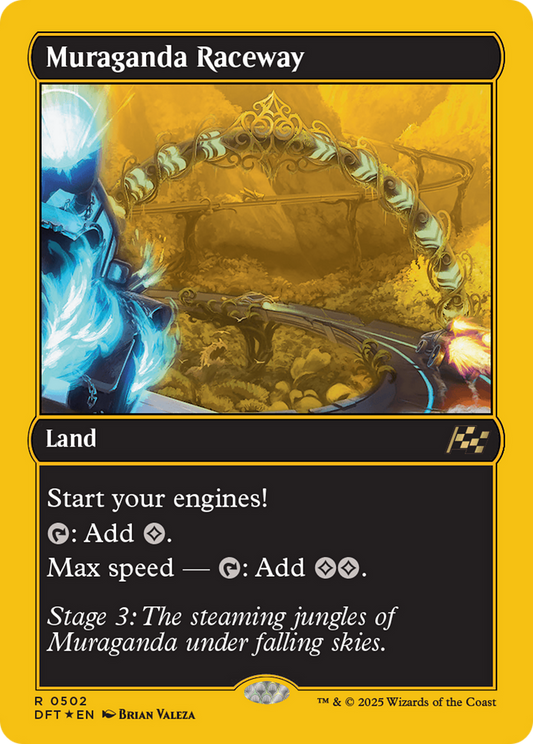 Muraganda Raceway (First-Place Foil) (DFT-502) - Aetherdrift Foil - Premium MTG Single from Wizards of the Coast - Just $1.29! Shop now at Game Crave Tournament Store