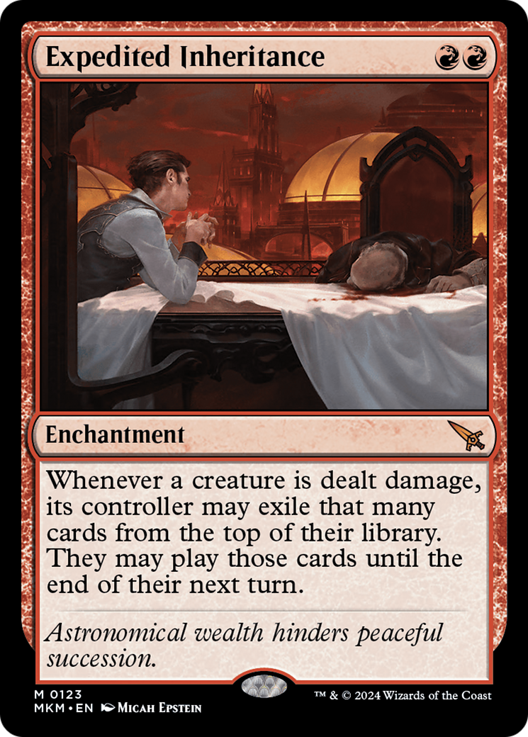 Expedited Inheritance (MKM-123) - Murders at Karlov Manor Foil - Premium MTG Single from Wizards of the Coast - Just $0.26! Shop now at Game Crave Tournament Store