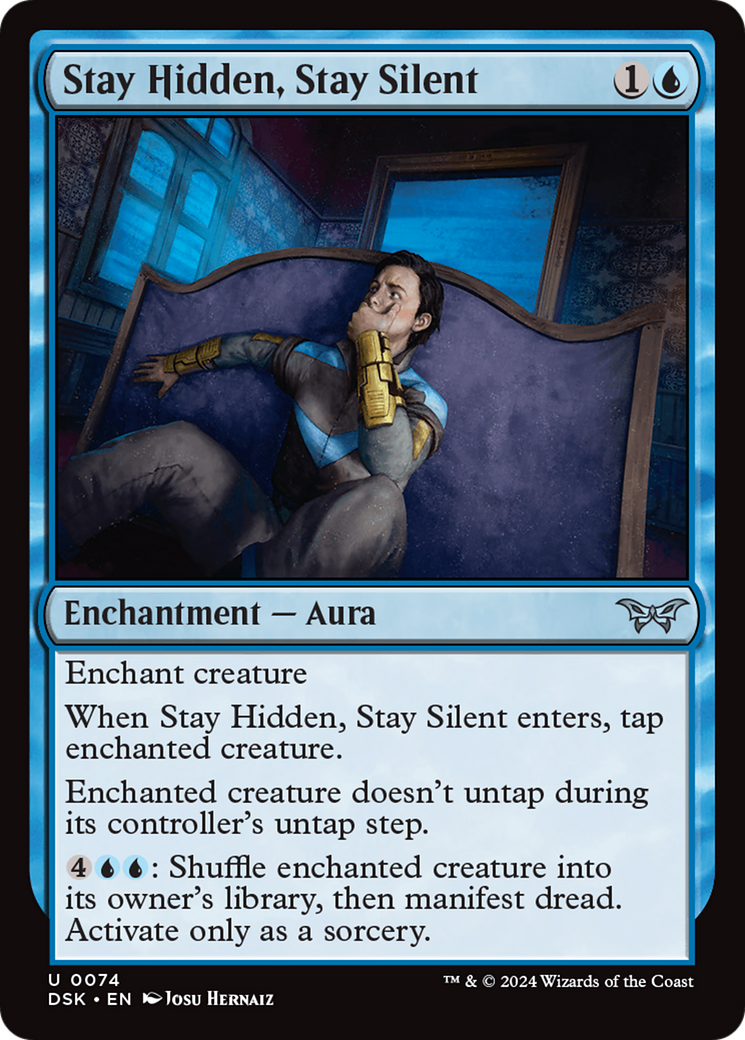 Stay Hidden, Stay Silent (DSK-074) - Duskmourn: House of Horror - Premium MTG Single from Wizards of the Coast - Just $0.25! Shop now at Game Crave Tournament Store