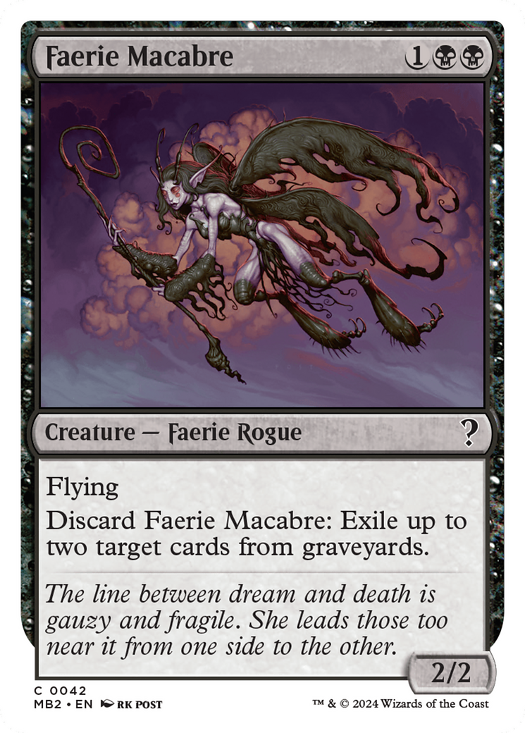 Faerie Macabre (MB2-042) - Mystery Booster 2 - Premium MTG Single from Wizards of the Coast - Just $1.05! Shop now at Game Crave Tournament Store
