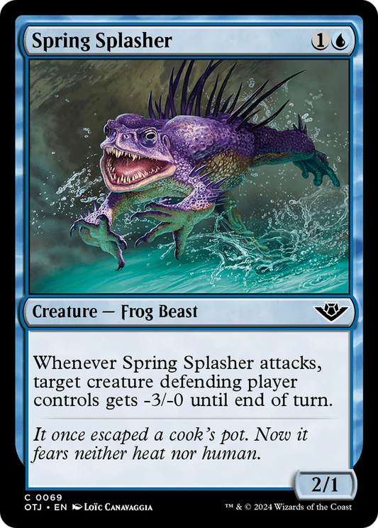 Spring Splasher (OTJ-069) - Outlaws of Thunder Junction Foil - Premium MTG Single from Wizards of the Coast - Just $0.25! Shop now at Game Crave Tournament Store