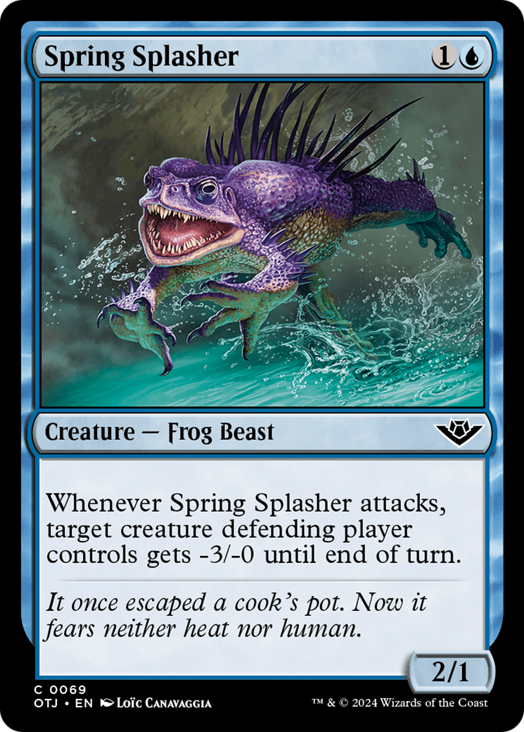 Spring Splasher (OTJ-069) - Outlaws of Thunder Junction - Premium MTG Single from Wizards of the Coast - Just $0.25! Shop now at Game Crave Tournament Store