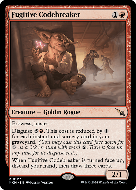 Fugitive Codebreaker (MKM-127) - Murders at Karlov Manor - Premium MTG Single from Wizards of the Coast - Just $0.25! Shop now at Game Crave Tournament Store