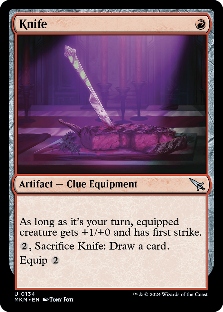 Knife (MKM-134) - Murders at Karlov Manor - Premium MTG Single from Wizards of the Coast - Just $0.25! Shop now at Game Crave Tournament Store