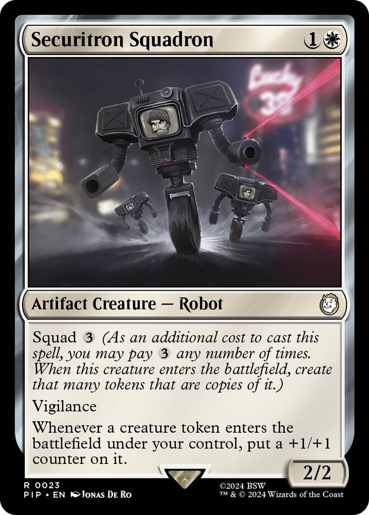 Securitron Squadron (PIP-023) - Fallout - Premium MTG Single from Wizards of the Coast - Just $0.39! Shop now at Game Crave Tournament Store