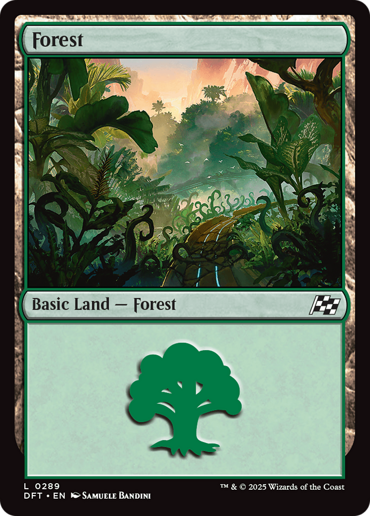 Forest (0289) (DFT-289) - Aetherdrift Foil - Premium MTG Single from Wizards of the Coast - Just $0.08! Shop now at Game Crave Tournament Store