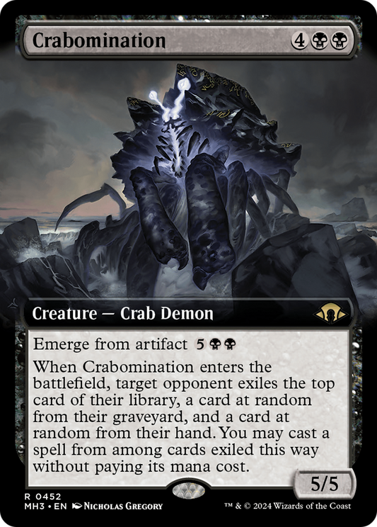 Crabomination (MH3-452) - Modern Horizons 3: (Extended Art) - Premium MTG Single from Wizards of the Coast - Just $0.26! Shop now at Game Crave Tournament Store