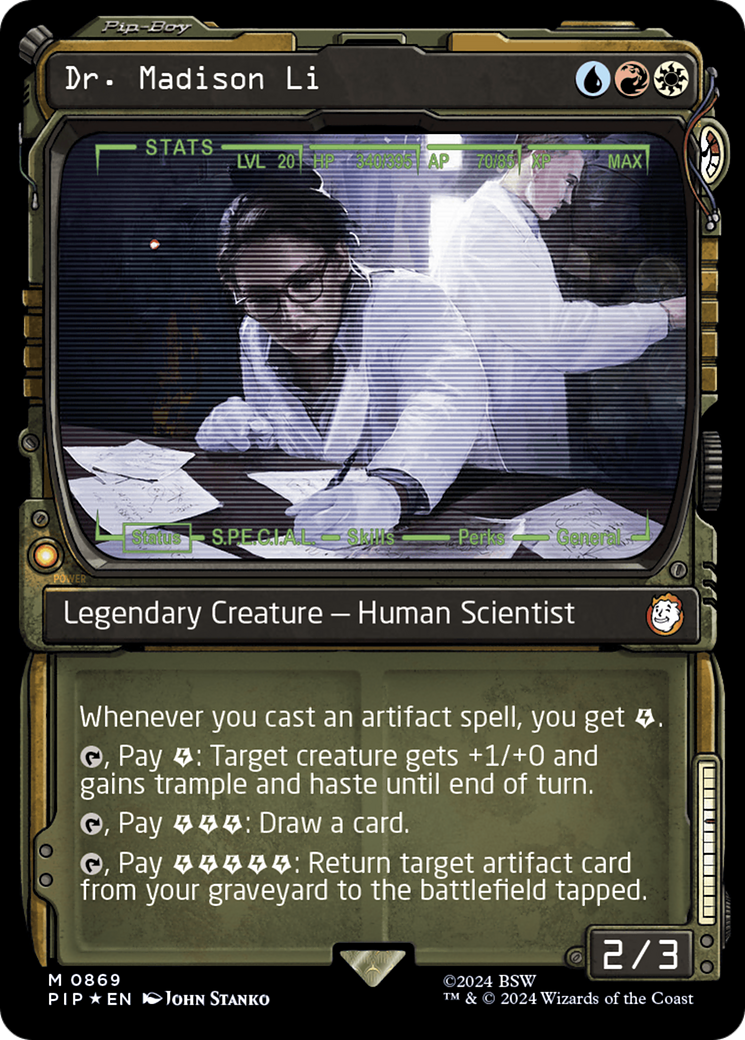 Dr. Madison Li (PIP-869) - Fallout: (Showcase) - Premium MTG Single from Wizards of the Coast - Just $21.53! Shop now at Game Crave Tournament Store