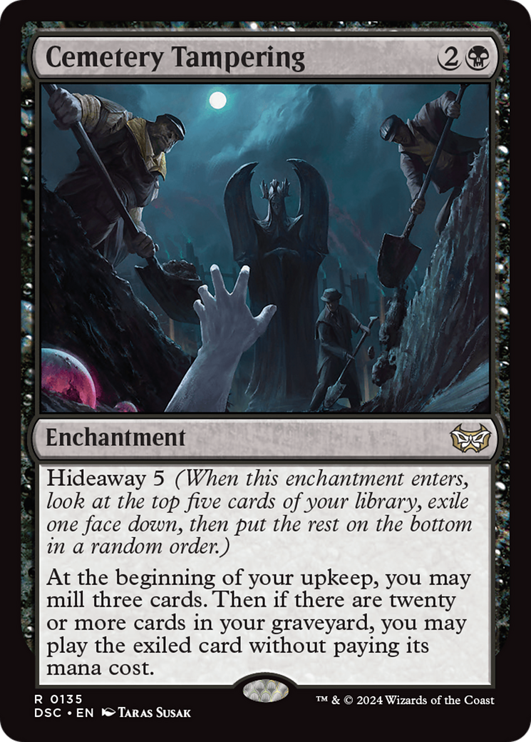 Cemetery Tampering (DSC-135) - Duskmourn: House of Horror Commander - Premium MTG Single from Wizards of the Coast - Just $0.25! Shop now at Game Crave Tournament Store