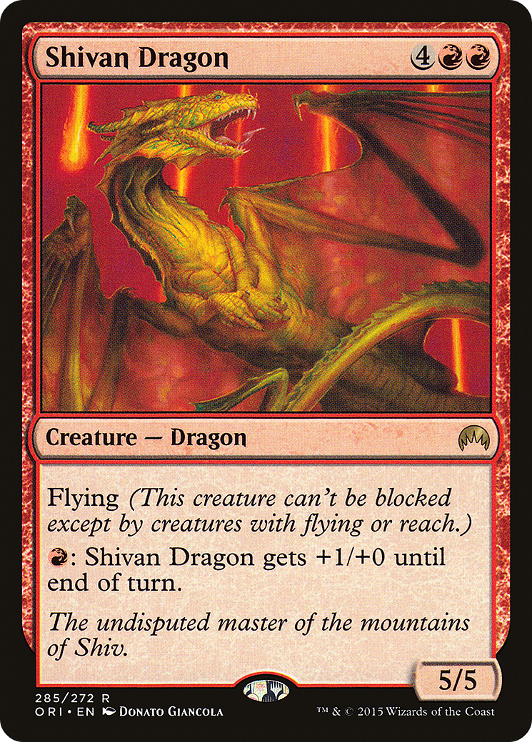 Shivan Dragon (ORI-285) - Magic Origins Foil