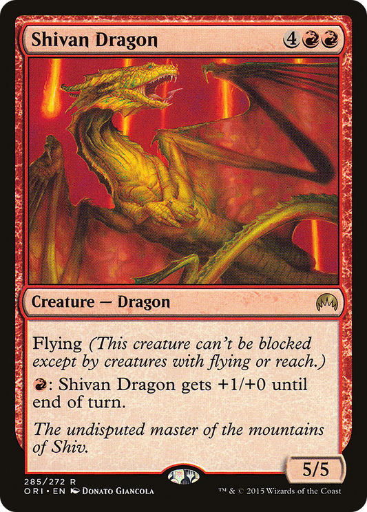 Shivan Dragon (ORI-285) - Magic Origins Foil