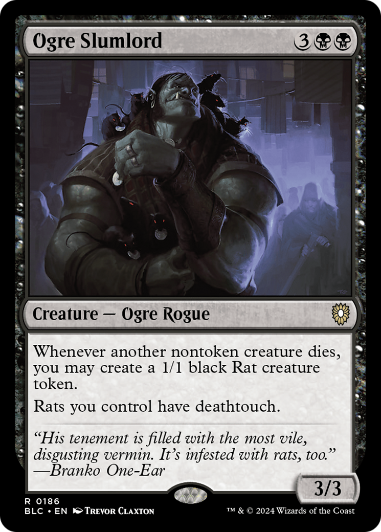 Ogre Slumlord (BLC-186) - Bloomburrow Commander - Premium MTG Single from Wizards of the Coast - Just $0.25! Shop now at Game Crave Tournament Store
