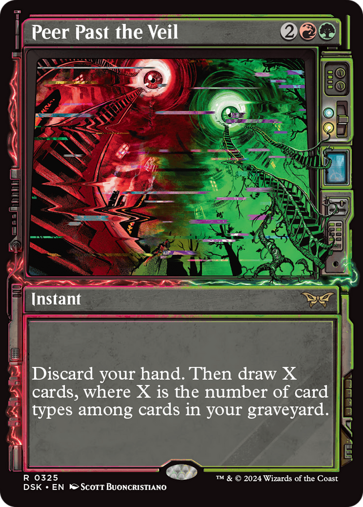 Peer Past the Veil (DSK-325) - Duskmourn: House of Horror: (Showcase) - Premium MTG Single from Wizards of the Coast - Just $0.25! Shop now at Game Crave Tournament Store