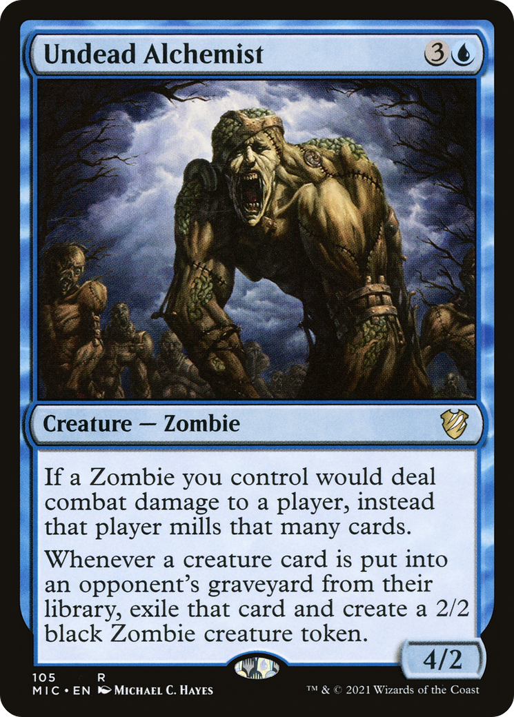 Undead Alchemist (MIC-105) - Midnight Hunt Commander - Premium MTG Single from Wizards of the Coast - Just $1.70! Shop now at Game Crave Tournament Store