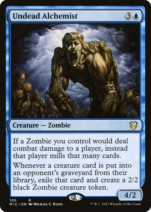 Undead Alchemist (MIC-105) - Midnight Hunt Commander - Premium MTG Single from Wizards of the Coast - Just $1.70! Shop now at Game Crave Tournament Store