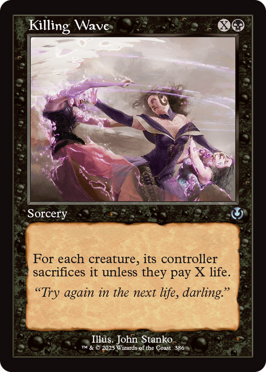 Killing Wave (Retro Frame) (-386) - Innistrad Remastered Foil - Premium MTG Single from Wizards of the Coast - Just $0.83! Shop now at Game Crave Tournament Store
