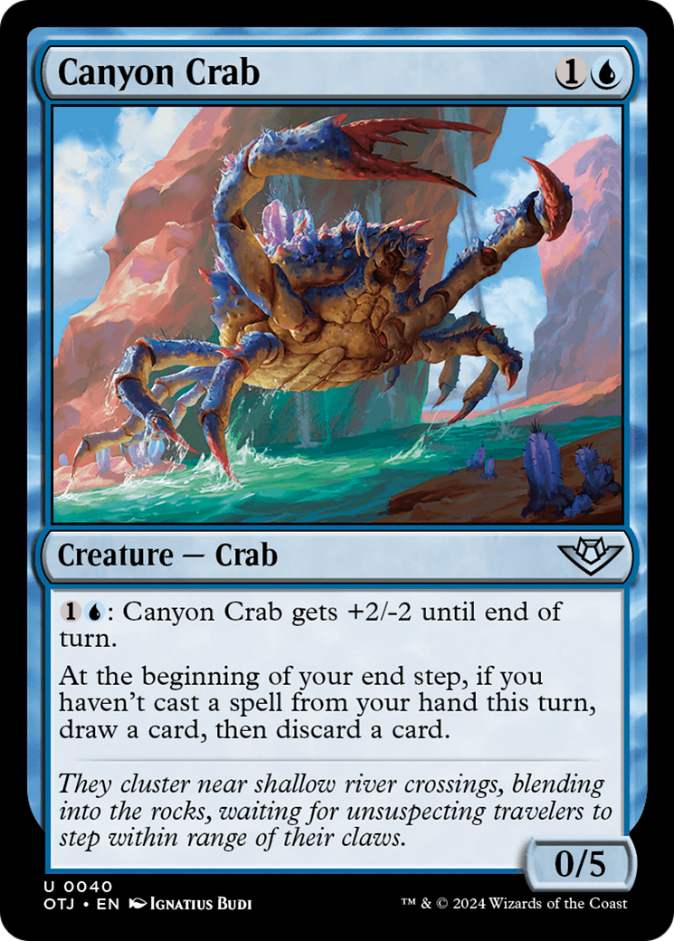 Canyon Crab (OTJ-040) - Outlaws of Thunder Junction Foil - Premium MTG Single from Wizards of the Coast - Just $0.25! Shop now at Game Crave Tournament Store