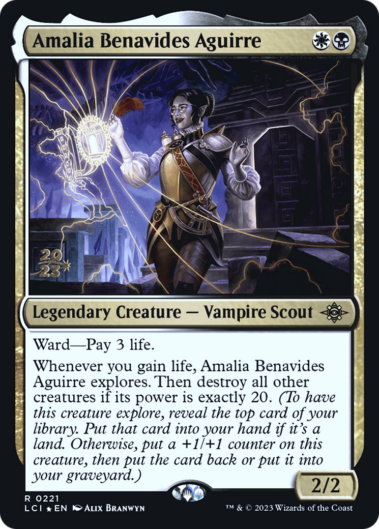 Amalia Benavides Aguirre (PLCI-221S) - The Lost Caverns of Ixalan Promos Foil - Premium MTG Single from Wizards of the Coast - Just $1.44! Shop now at Game Crave Tournament Store